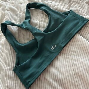 Alo Yoga Airlift Advantage Racerback Bra Size S - Winter Ivy